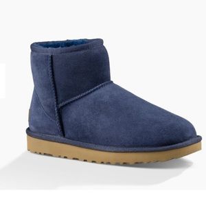 Navy Blue Velor Women’s UGG BOOTS